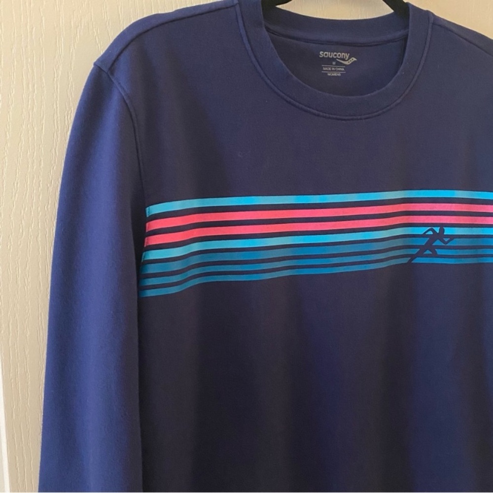 SAUCONY Rested Crew Sodalite Graphic Sweatshirt - M - Picture 5 of 13